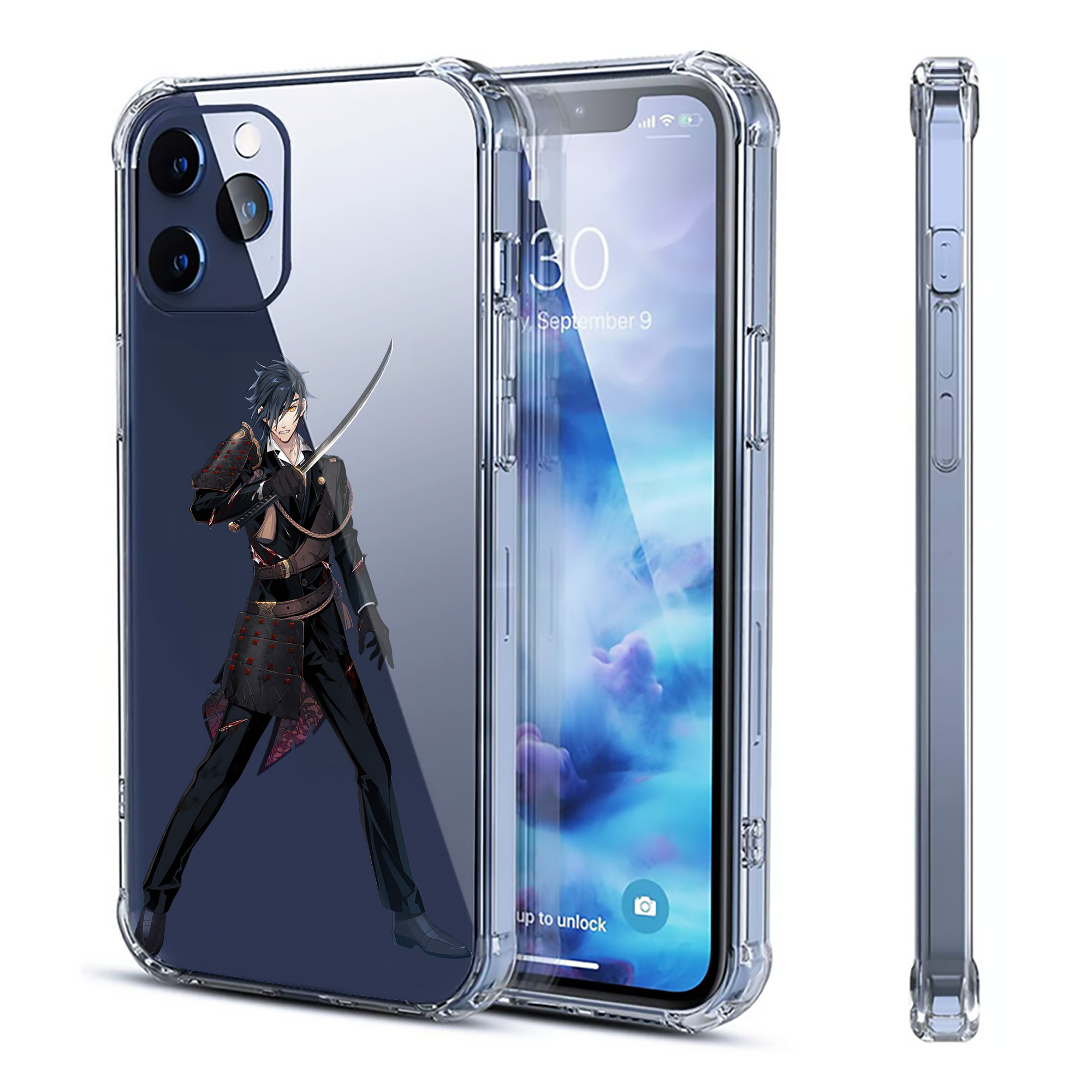 （画像用） 刀剣乱舞 Touken Ranbu 【iPhone 12シリーズ対応】透明スマホケース（クリアソフトケース）